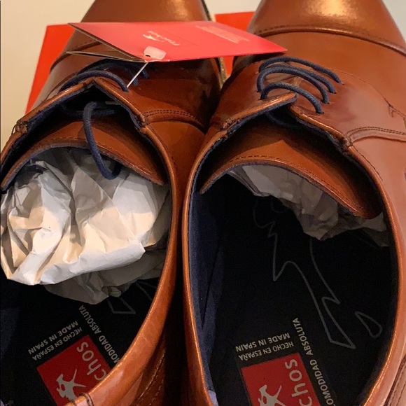 Fluchos 8412 cognac leather oxfords - Picture 6 of 11